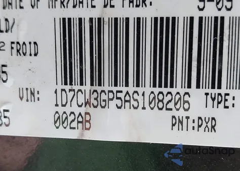 2010 Dodge Dakota Sxt z USA, uszkodzony, nr VIN 1D7CW3GP5AS108206